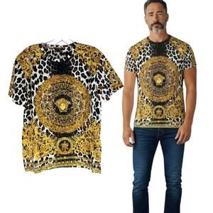 New Versace Tribute Wild Baroque SS 1992 Rare Shirt White Size S